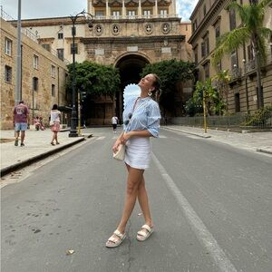 Striped Button-Down Shirt